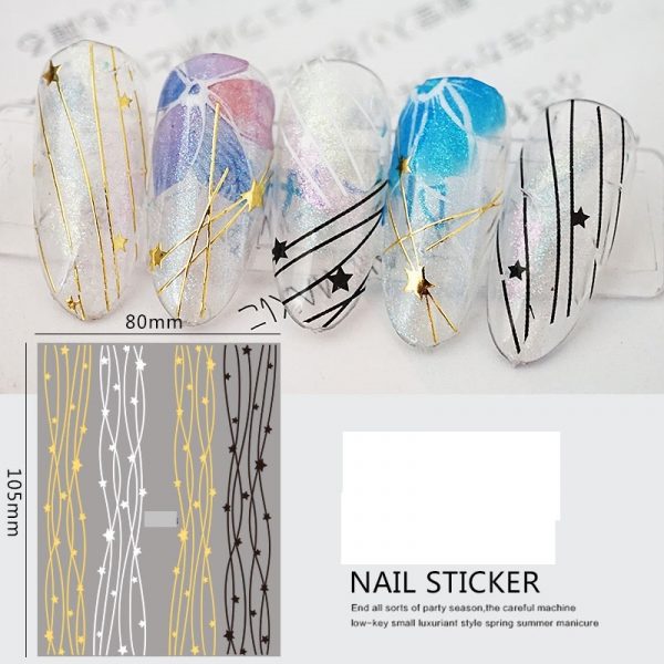 line nail stickers