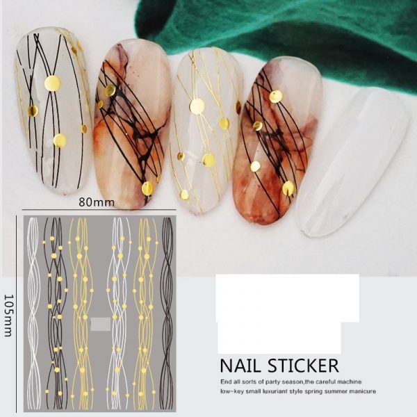 line nail stickers