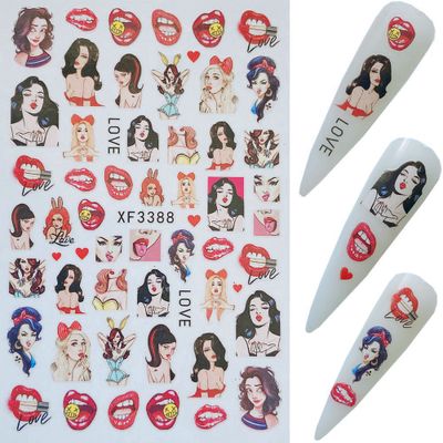 Designer Mickey Nail Stickers Set（6 Sheets）