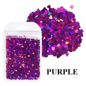 love glitter purple
