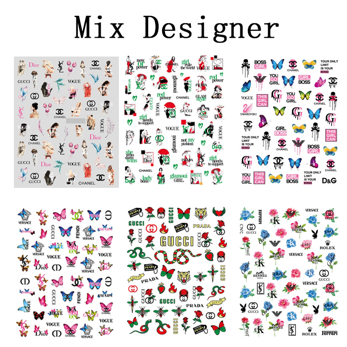 Mix Designer Nail Stickers Set 03（6 Sheets)