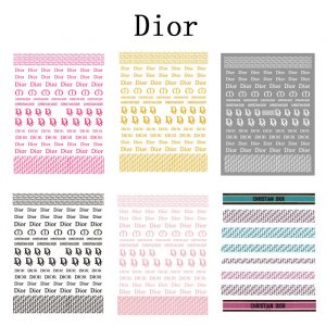 Dior nail sticker set