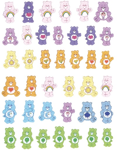 Care Bear Nail Stickers（4 Sheets）