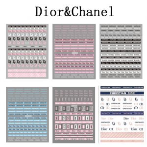 Chanel Dior nail sticker set