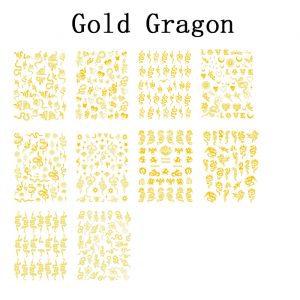 gold gradon nail stickers