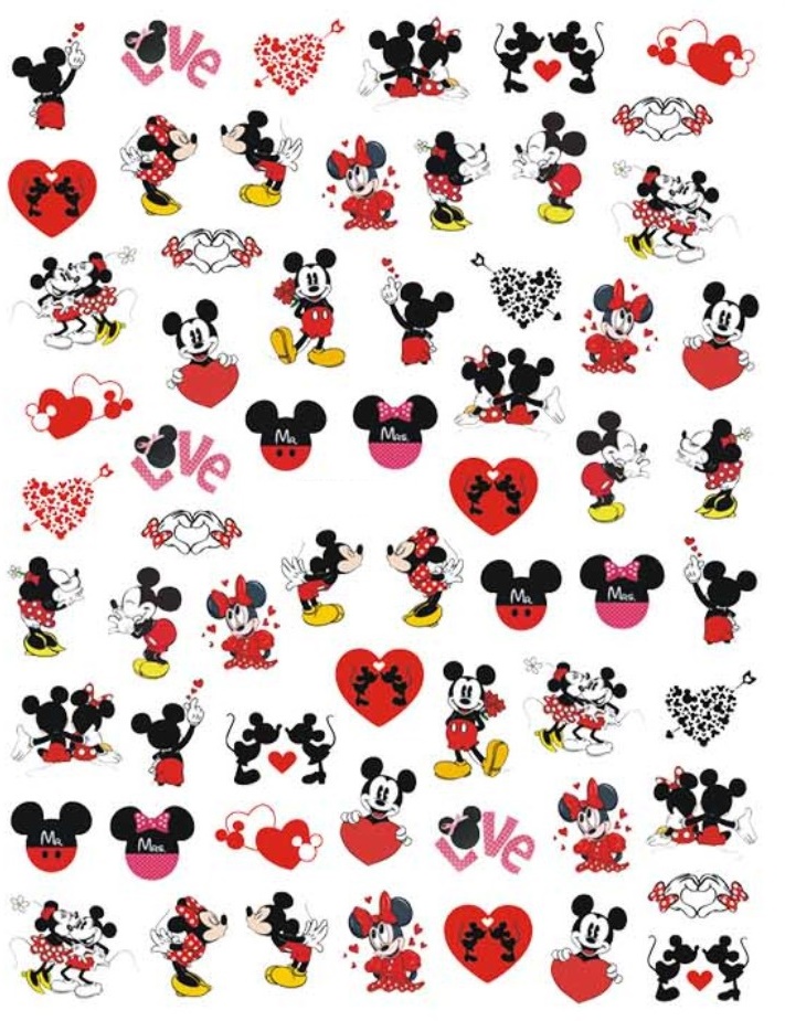 mickey valentine nail stickers-nailholiday-2