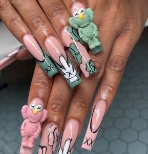Kaws nail charms available today 1/2 off 