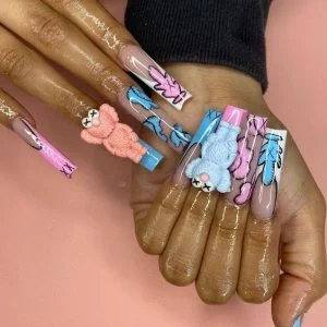 Kaws charms Acrylic Press on nails – FASHION COUTURE