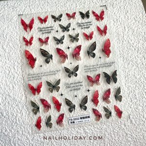 Butterfly nail stickers nailholiday