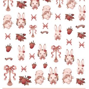 Lolita bunny nail sticker-nailholiday