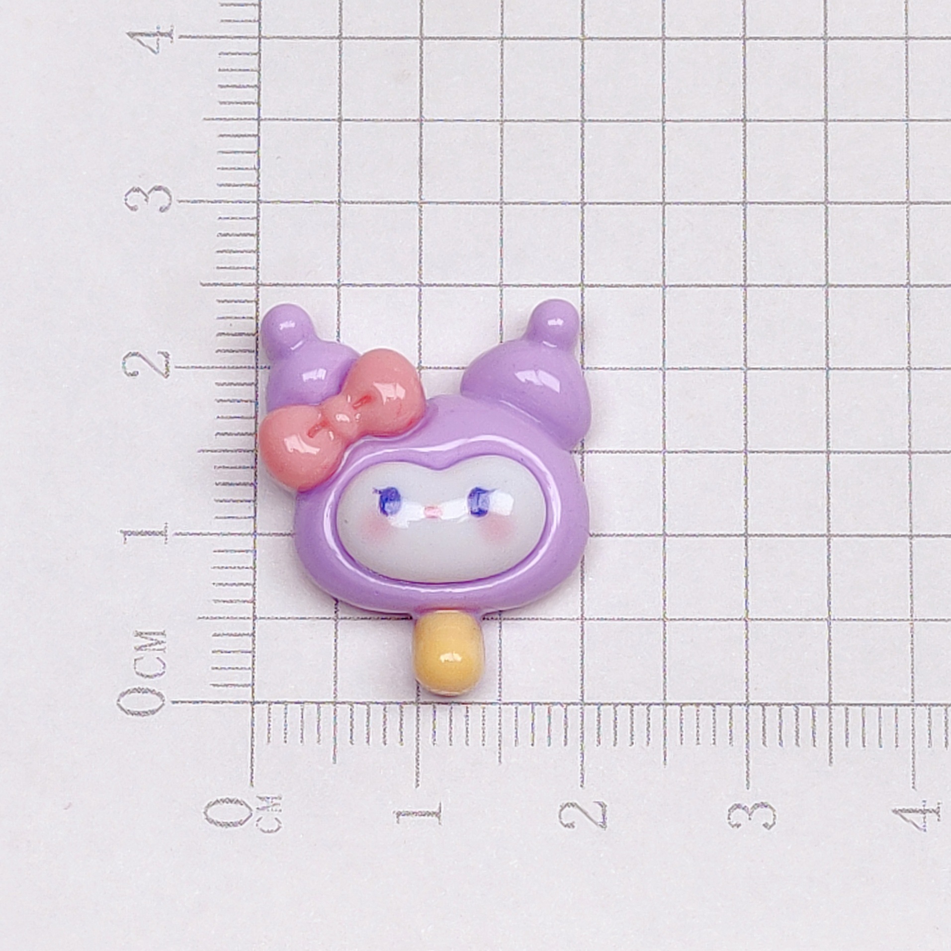 347 2PCS Clay Kuromi Nail Charm - Purple