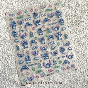 Stitch nail sticker