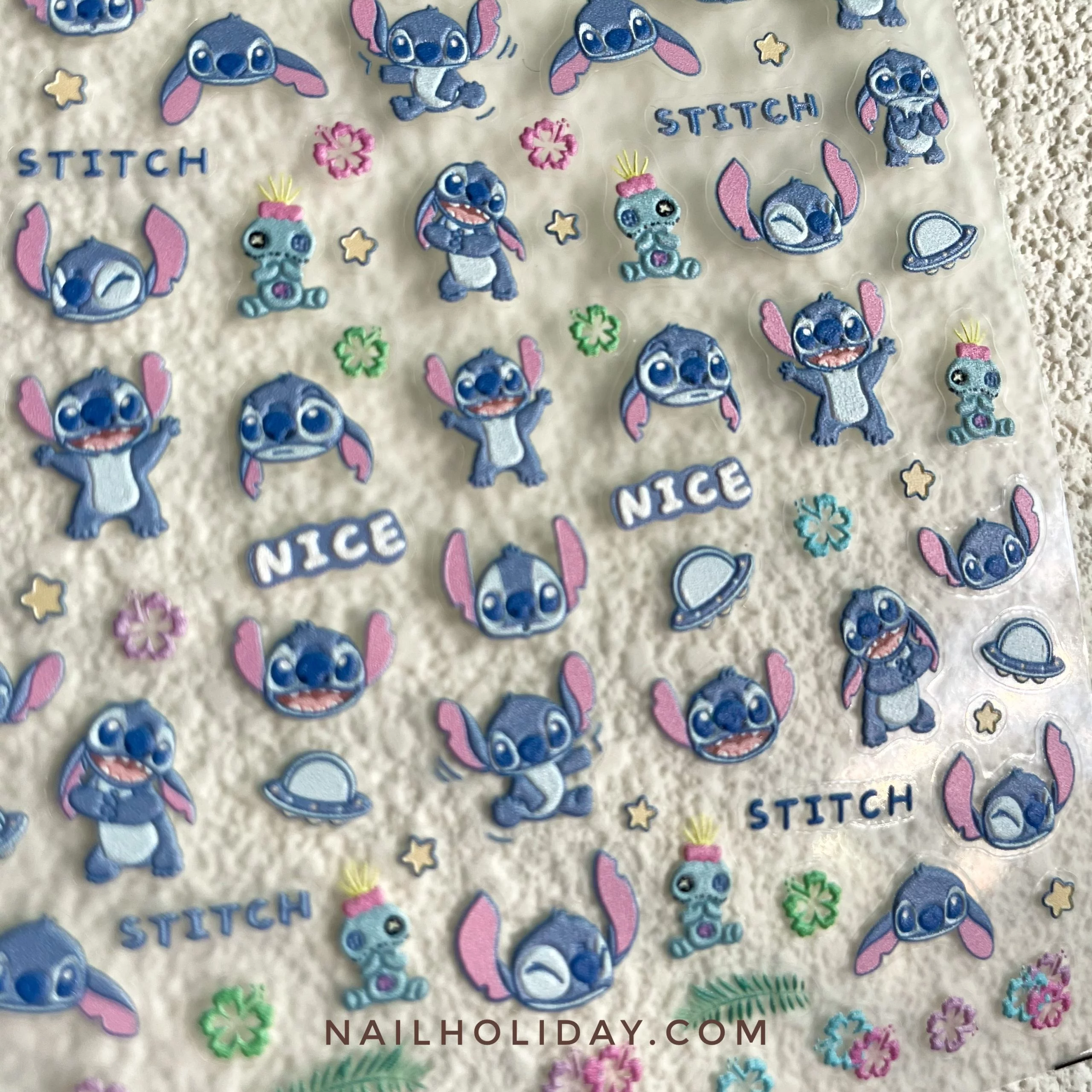 5D Stitch Valentine Nail Sticker