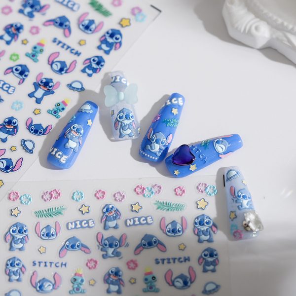 Stitch Nail Decals Water Decals Designer Nails Nail