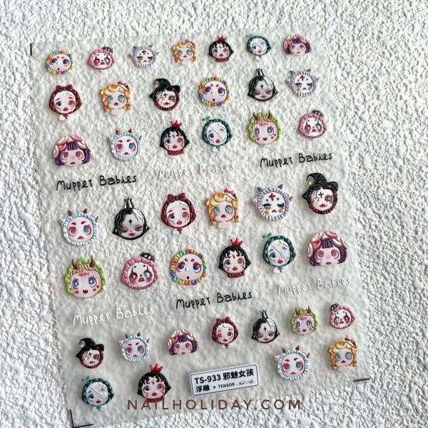 Y2K doll nailsticker