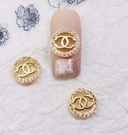 gold chanel diy charms