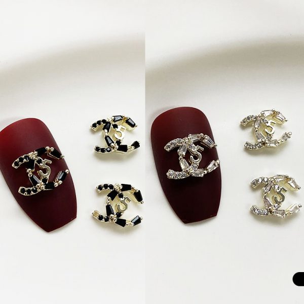 coco chanel nail charms