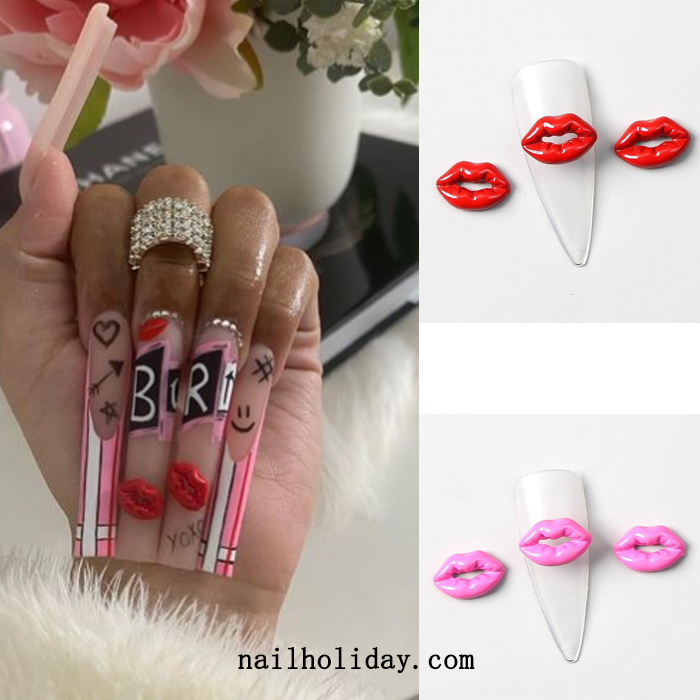 Pink Hello Kitty Nail Charms-20pcs