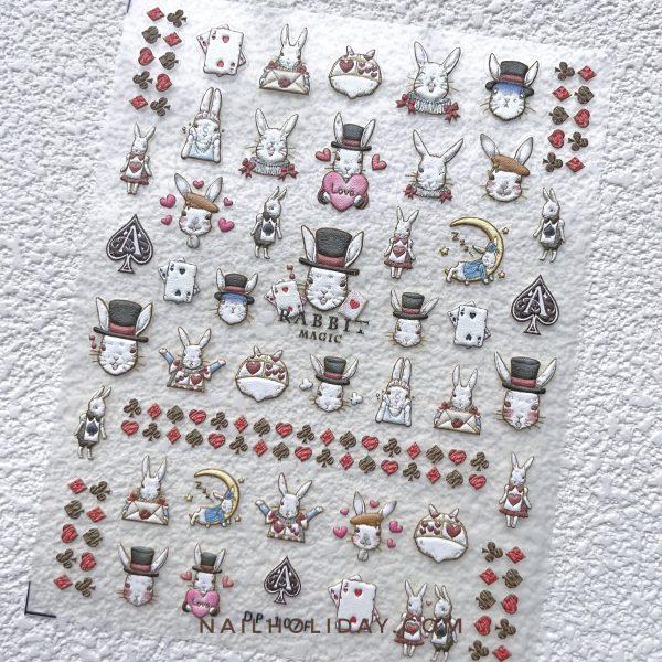 magic bunny nail sticker