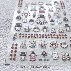 magic bunny nail sticker