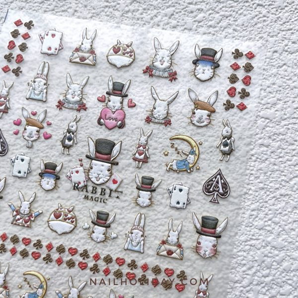 magic bunny nail sticker