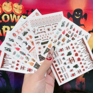 Halloween designer nail stickers