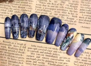 hand paint Harry Potter Nail