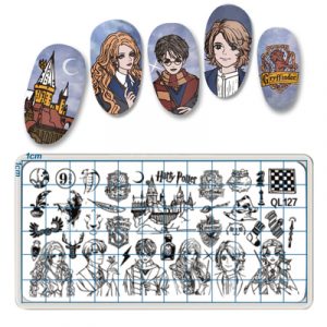 Harry Potter nail stamp plate
