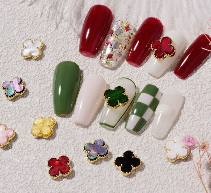 chanel nail charms for acrylic nails