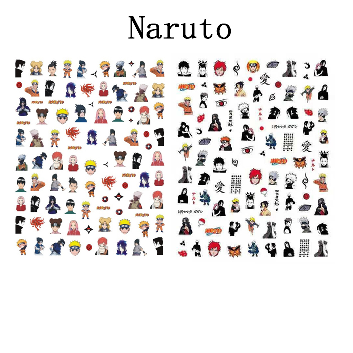 Naruto Nail Stickers Set-3 Sheets