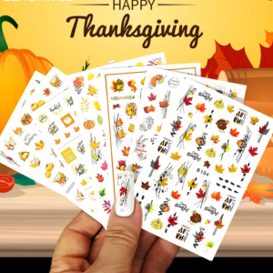 thanksgiving day nail stickers