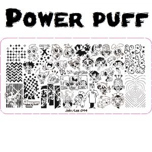 Power puff girl nail plate