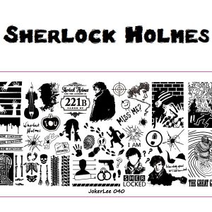 Sherlock Holmes nail plate
