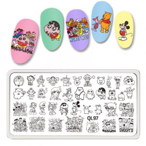 anime nail stamping plate