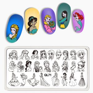 disney priness nail stamping plate