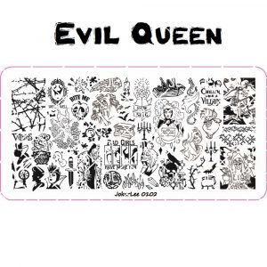 evil queen nail stamping plate