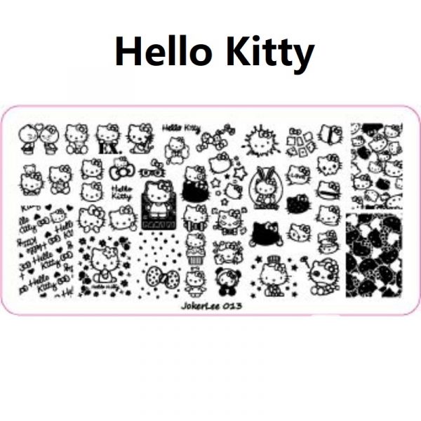Hello Kitty Nail Stamping Plate JL13