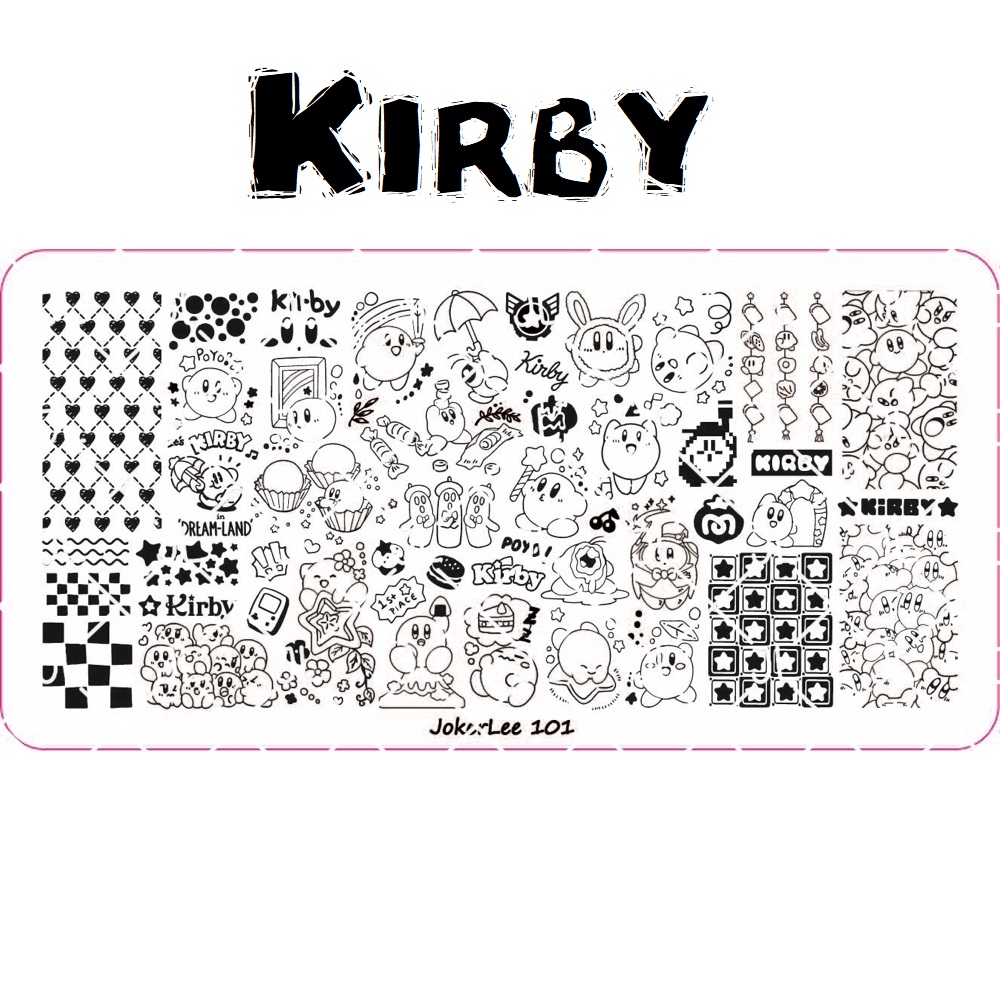 Kirby Nail Stamping Plate JL101