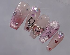 .com: Dior Foil Nail Art