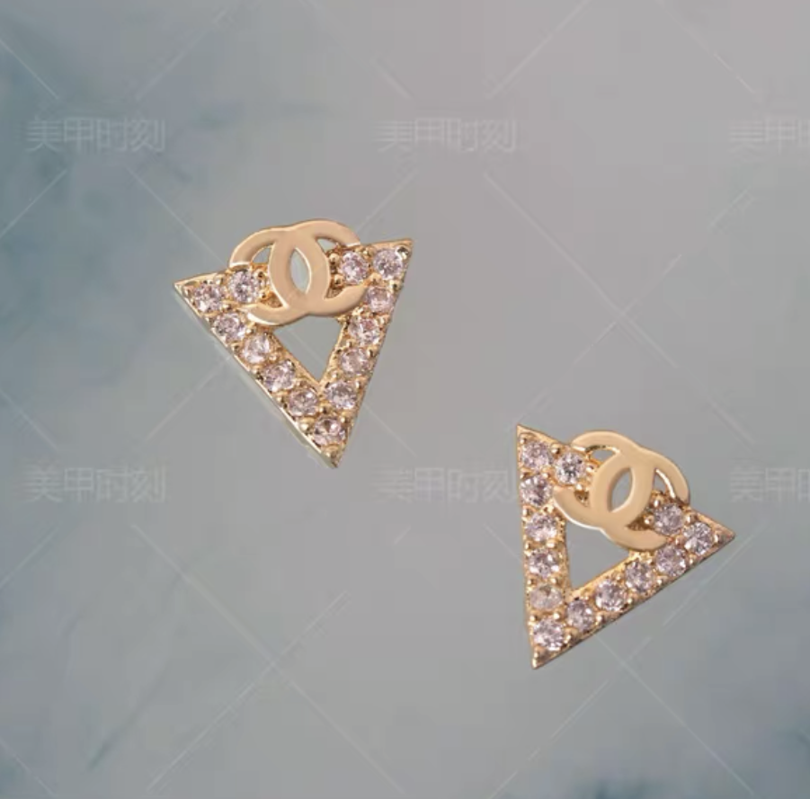 triangle nail charms