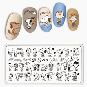 Snoopy nail stamping plate