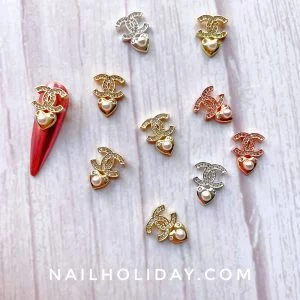 love drop chanel nail charms