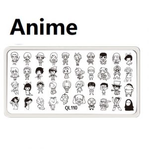 mix anime nail stamping plate
