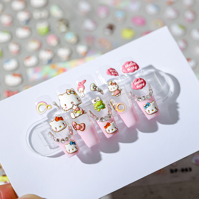 12 Cute Hello Kitty Nail Design Ideas - Kitty Nail Nail Art - Pretty Designs