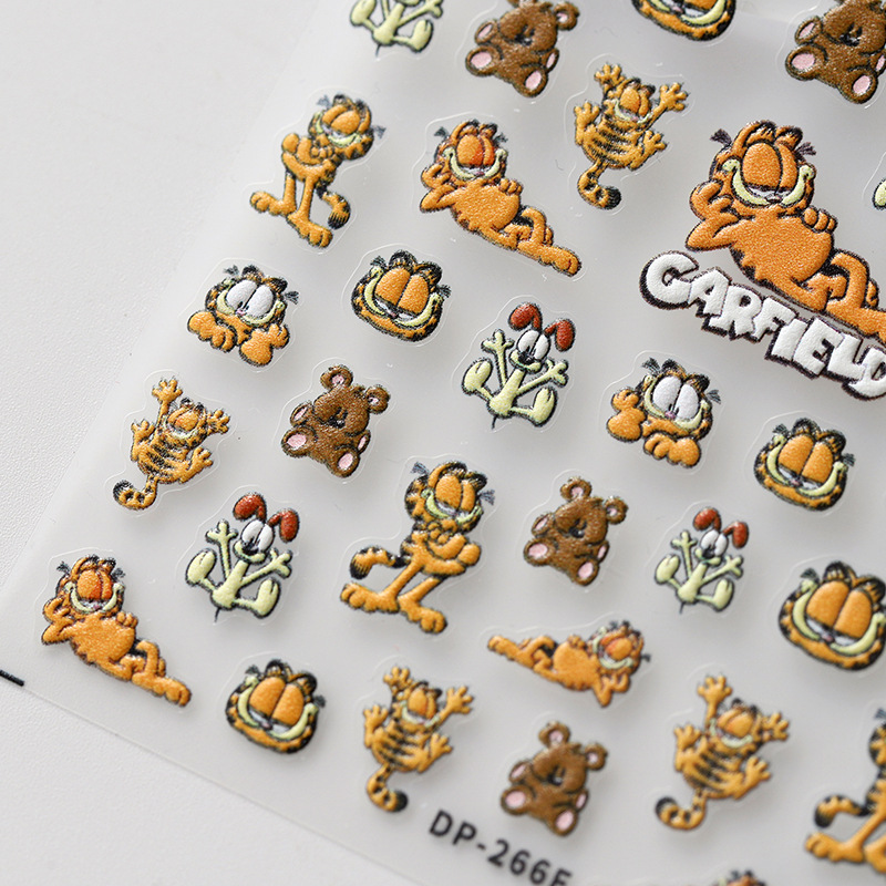 Garfield nail stickers 2