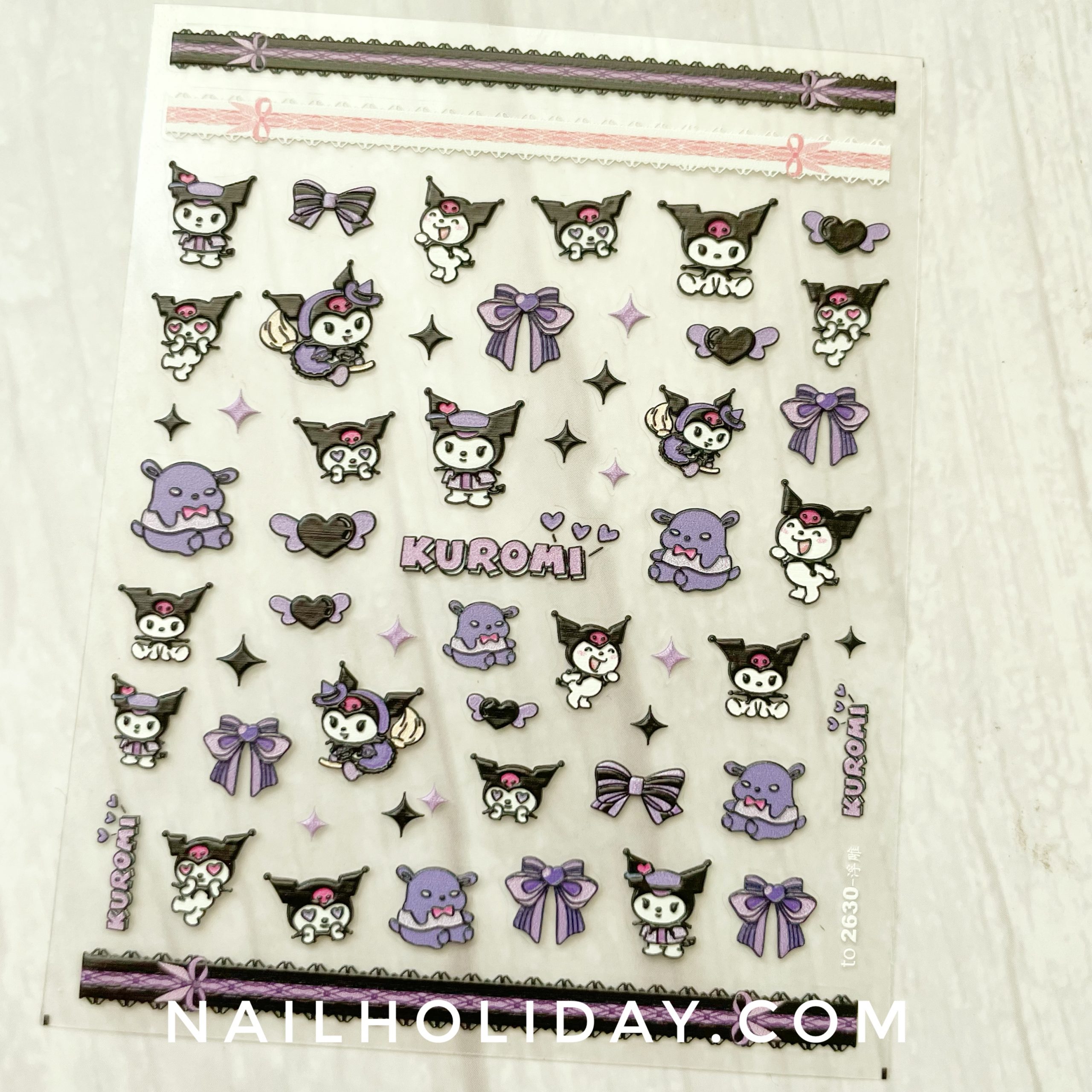 5D Kuromi Nail Stickers