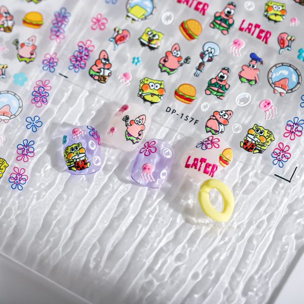 SpongeBob SquarePants nail stickers