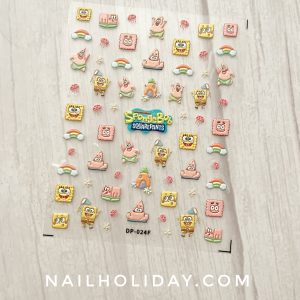 SpongeBob nail stickers