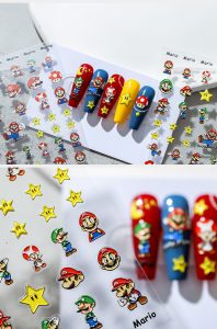 Super Mario nail sticker