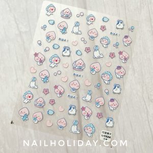 pinky baby nail stickers